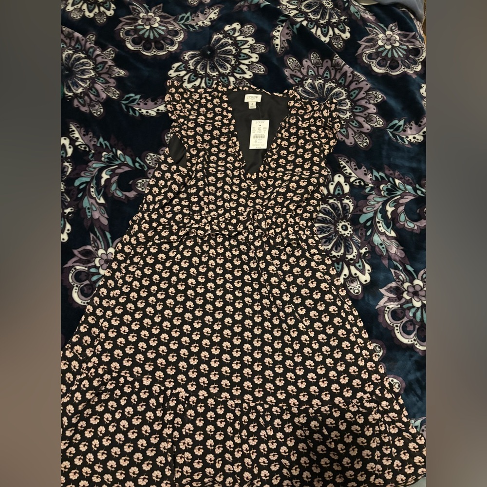 J Crew floral knee-length dress